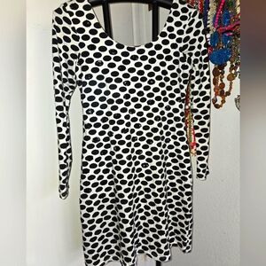 Black And White Polka Dot Dress